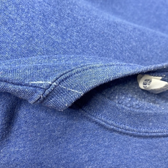 Jerzees Kitty Cat Floral Blue Sweatshirt Size Large - Picture 6 of 7